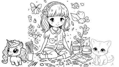 coloring book for beginners
