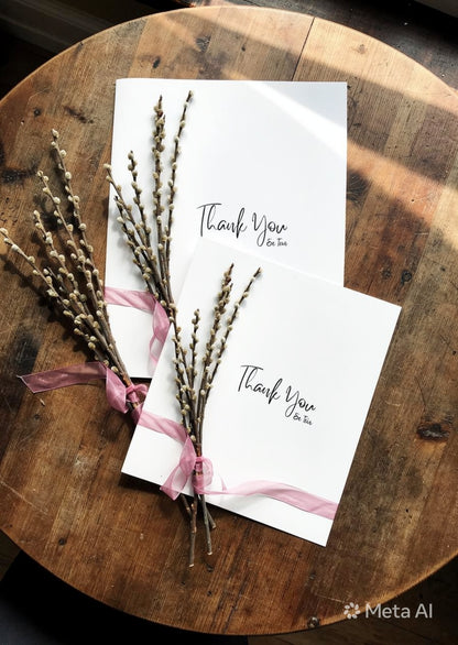 5 pack thank you card templates